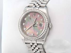 Thumbnail von Rolex Datejust 36mm 116244 Stahl Weissgold 750 Perlmutt Diamanten Automatik Stainless Steel 18kt White Gold Jubilé-band Chronometer Oyster
