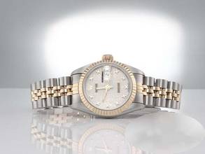 Thumbnail von Rolex Lady-Datejust Edelstahl Gelbgold 750 Diamanten Automatik Gold Stahl Damen Stainless Steel 18kt Yellow Gold Jubilé-band Chronometer Oyster