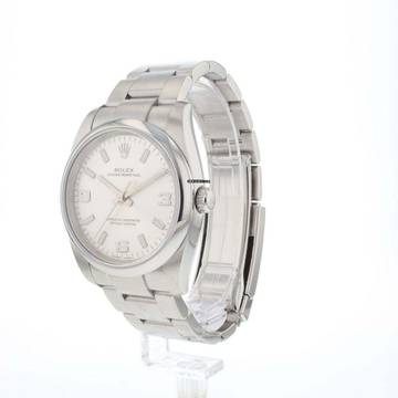  Rolex Oyster Perpetual 34 Silver Dial 