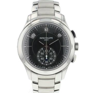  Patek Philippe Annual Calendar Chronograph Steel Green Dial 