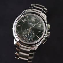 Thumbnail von Patek Philippe Annual Calendar Chronograph Steel Green Dial