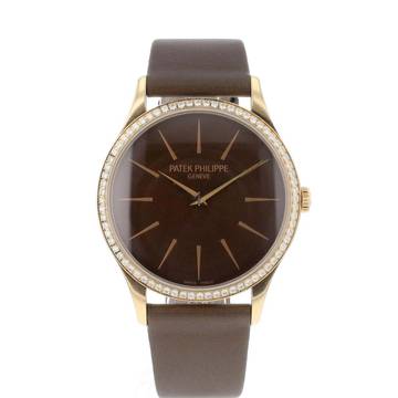  Patek Philippe Calatrava Rose Gold Diamond 33mm 