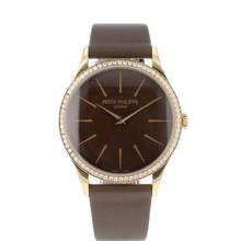 Patek Philippe Calatrava Rose Gold Diamond 33mm 