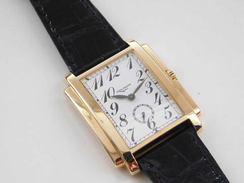  Patek Philippe Gondolo 18 Karat Gelbgold Gondolo 5024 mit Patek Revision ungetragen wie Neu Porcelain Dial Herrenuhr original Band und Schließe 
