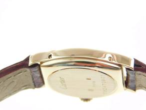 Thumbnail von Cartier Tortue 18 Karat Gelbgold Tortue Paris 80 er Jahre Damenuhr Handaufzug Paris Dial Rare