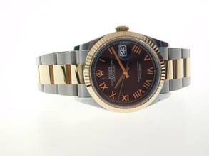 Thumbnail von Rolex Datejust Stahl Gold 36 mm Nagelneu aus 05/2026 Full Set schwarz römisch Traumhaft schöne Konfiguration