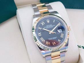 Thumbnail von Rolex Datejust Stahl Gold 36 mm Nagelneu aus 05/2026 Full Set schwarz römisch Traumhaft schöne Konfiguration