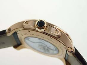Thumbnail von Cartier Calibre de Cartier 18 Karat Rosegold Calibre De Cartier 42mm Herrenuhr mit Faltschließe Neuzustand Glasboden Cartier Service