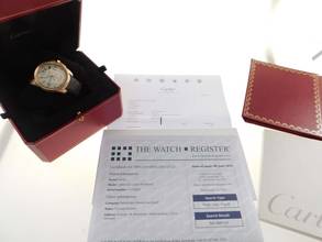 Thumbnail von Cartier Calibre de Cartier 18 Karat Rosegold Calibre De Cartier 42mm Herrenuhr mit Faltschließe Neuzustand Glasboden Cartier Service