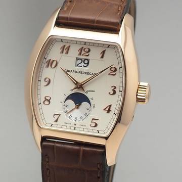 Girard Perregaux Richeville Grande Date Moon 2760 Rosegold 18k/750 B+P