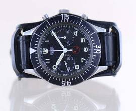 Thumbnail von Heuer 1550SG Flyback 3H/T Chronograph Vintage Valjoux 230 Bundeswehr rar