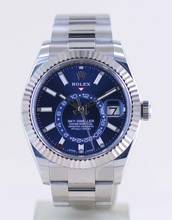 Thumbnail von Rolex Sky-Dweller Stahl Weißgold Herrenuhr 42 mm blue Dial B+P GMT