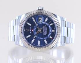Thumbnail von Rolex Sky-Dweller Stahl Weißgold Herrenuhr 42 mm blue Dial B+P GMT