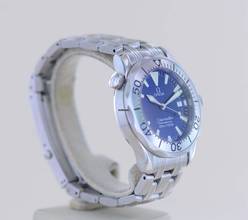 Thumbnail von Omega Seamaster Diver 300 M Electric Blue Dial Schwertzeiger Quartz rar 36 mm Unisex