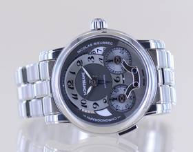 Thumbnail von Montblanc Nicolas Rieussec Star Monopusher Chronograph Stahlband 43mm B+P