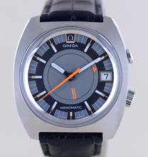  Omega Memomatic Seamaster Memomatic Alarm Automatic Cal. 980 Vintage Klassiker grey Dial Steel rar 