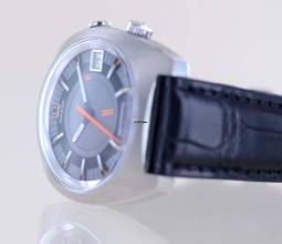 Thumbnail von Omega Memomatic Seamaster Memomatic Alarm Automatic Cal. 980 Vintage Klassiker grey Dial Steel rar
