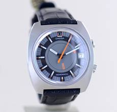 Thumbnail von Omega Memomatic Seamaster Memomatic Alarm Automatic Cal. 980 Vintage Klassiker grey Dial Steel rar