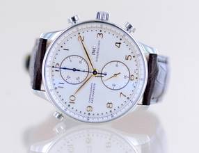 Thumbnail von IWC Portuguese Portugieser Rattrapante Doppelchronograph 41mm Klassiker Handaufzug