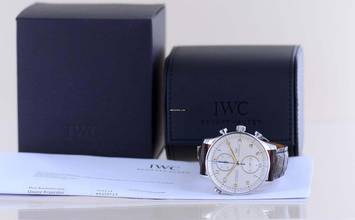 Thumbnail von IWC Portuguese Portugieser Rattrapante Doppelchronograph 41mm Klassiker Handaufzug