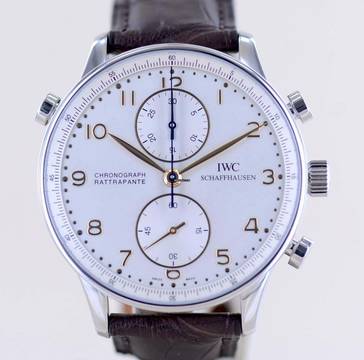  IWC Portuguese Portugieser Rattrapante Doppelchronograph 41mm Klassiker Handaufzug 