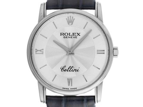  Rolex Cellini Ref.5116 2001 Box&Beschreibung original Vintage Unpoliert Cellini 18kt Weißgold 