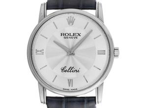 Thumbnail von Rolex Cellini Ref.5116 2001 Box&Beschreibung original Vintage Unpoliert Cellini 18kt Weißgold
