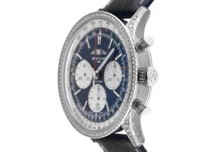 Thumbnail von Breitling Navitimer 1 B01 Chronograph Ref.AB0139631C1P1 Bj.2026 Full Set Ungetragen Navitimer B01 Chronograph Diamanten Krokoleder Faltschließe
