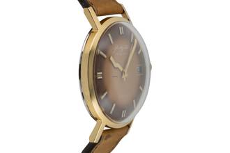 Thumbnail von Glashütte Original Spezimatic Brown Dial Gold-Plated Automatic Men's Watch Caliber 75 Vintage