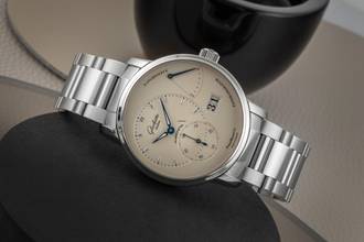Thumbnail von Glashütte Original PanoReserve Stahl Herrenuhr Ref.1-65-01-22-12-71