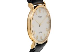Thumbnail von Rolex Cellini 18k (0,750) Gold White Dial Handaufzug Herrenuhr Ref. 5112