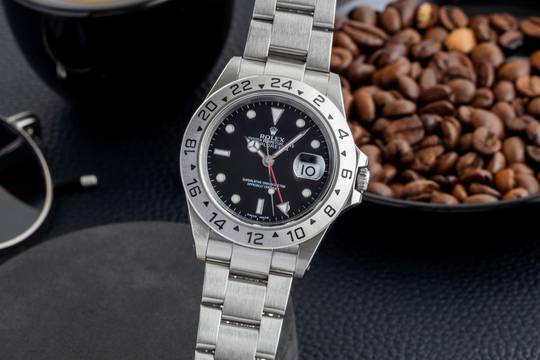  Rolex Explorer II Black Dial Edelstahl Automatik Herrenuhr Ref. 16570 P-Serie 
