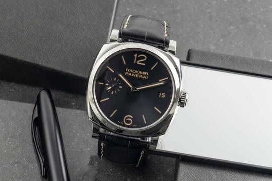  Panerai Radiomir 1940 3 Days Stahl Handaufzug Herrenuhr Ref. PAM00514 B&P 