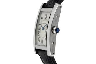 Thumbnail von Cartier Tank Américaine SM Stahl Quarz Damenuhr Ref. WSTA0043 4274