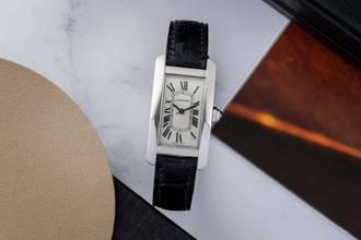 Thumbnail von Cartier Tank Américaine SM Stahl Quarz Damenuhr Ref. WSTA0043 4274