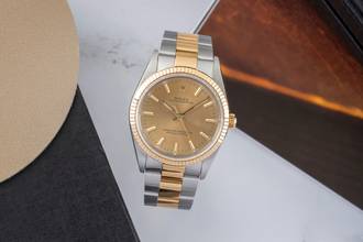 Thumbnail von Rolex Oyster Perpetual 34 Stahl Gold Automatik Herrenuhr Ref. 14233