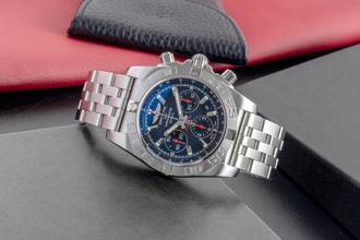Thumbnail von Breitling Chronomat 44 Japan Chronograph Automatik Ref. AB0111 B&P 2011 Limited