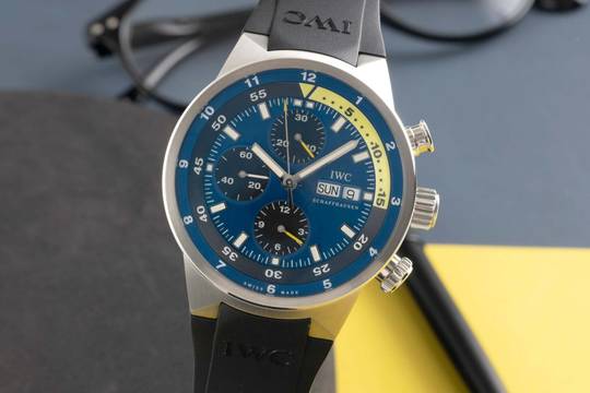  IWC Aquatimer Chronograph Tribute to Calypso Stahl Automatik Herren Ref. IW378203 Papers 
