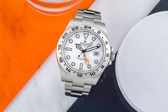  Rolex Explorer II White Dial Oyster Edelstahl Automatik Ref 216570 B&P 2021 
