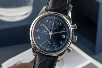  IWC Portugieser Chronograph Classic Laureus Flyback Stahl Automatik Ref IW390406 