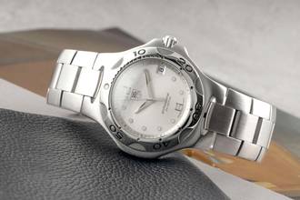 Thumbnail von TAG Heuer Kirium stainless steel silver dial quartz men's watch ref. WL111E