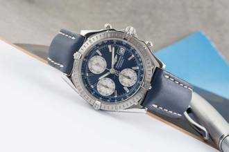 Thumbnail von Breitling Chronomat Blue Dial Automatik Herrenuhr Ref. A13352 Klassiker