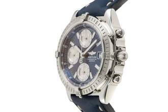 Thumbnail von Breitling Chronomat Blue Dial Automatik Herrenuhr Ref. A13352 Klassiker