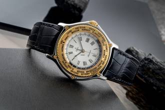 Thumbnail von Ebel Voyager World Time Stahl / Gold Automatik Herrenuhr Ref. 1124913