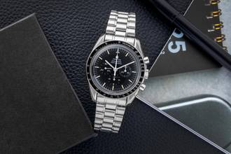 Thumbnail von Omega Speedmaster Professional Moonwatch Chronograph Stahl Handaufzug Ref. 3590.50.00 B&P