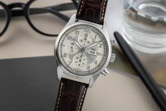  IWC Fliegeruhr Spitfire Chronograph Schaffhausen Fliegeruhr Chronograph Automatik Stahl Ref. IW371702 