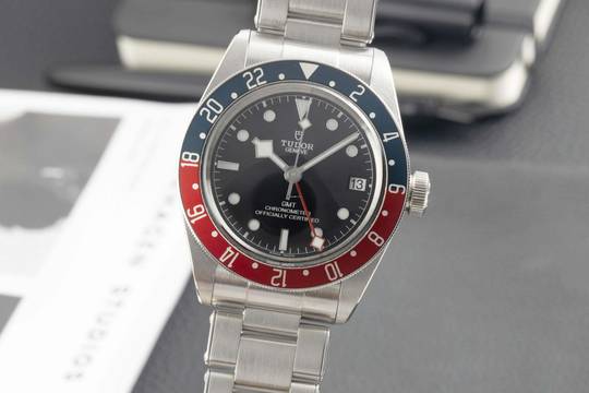 Tudor Black Bay GMT Stahl Automatik Herrenuhr Ref. M79830RB-0001 B&P 