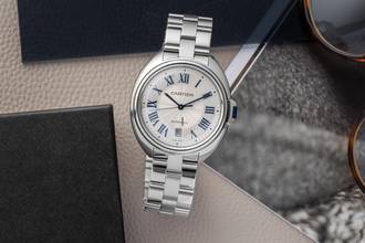Thumbnail von Cartier Clé de Cartier Automatik Edelstahl Herrenuhr Ref. WSCL0007 B&P 2019