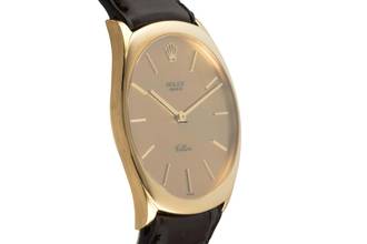 Thumbnail von Rolex Cellini 18k (0,750) Gold Handaufzug Herrenuhr Ref. 4133 Papiere 1988