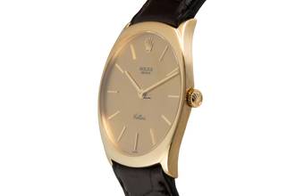 Thumbnail von Rolex Cellini 18k (0,750) Gold Handaufzug Herrenuhr Ref. 4133 Papiere 1988
